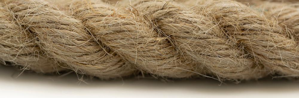natural manila decking rope close up