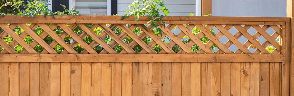 timber garden fencing