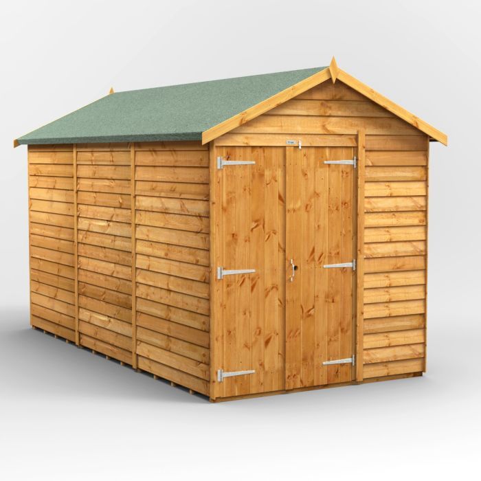12x6 Overlap Windowless Apex Double Door EZI Shed
