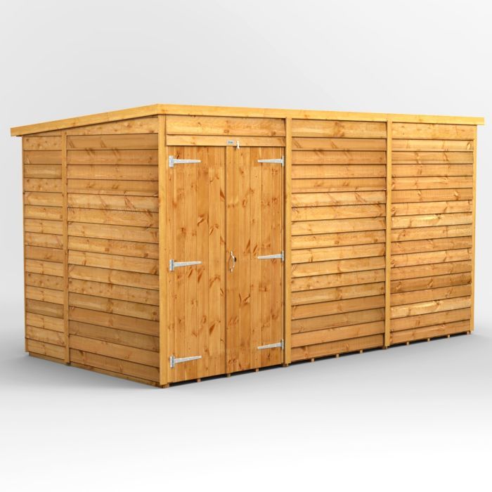 12x6 Overlap Windowless Pent Double Door EZI Shed