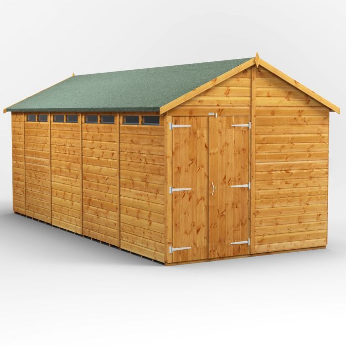 18x8 Apex Security Double Door EZI Shed