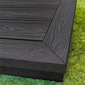Fully Finished Ultimate Composite Decking Kit With Timber Subframe 4.0m x 4.2m  - Charcoal