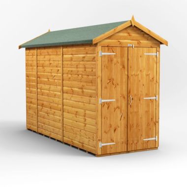 10x4 Windowless Apex Double Door EZI Shed