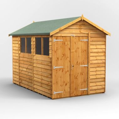 10x6 Overlap Apex Double Door EZI Shed