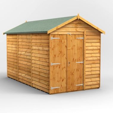 12x6 Overlap Windowless Apex Double Door EZI Shed