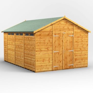 14x10 Apex Security Double Door EZI Shed