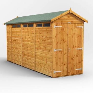 14x4 Apex Security Double Door EZI Shed