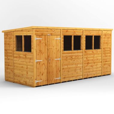 14x6 Pent Double Door EZI Shed