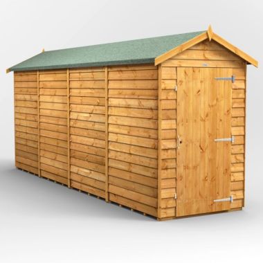 16x4 Overlap Windowless Apex EZI Shed