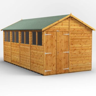 16x8 Apex Double Door EZI Shed