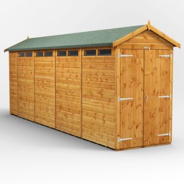 18x4 Apex Security Double Door EZI Shed