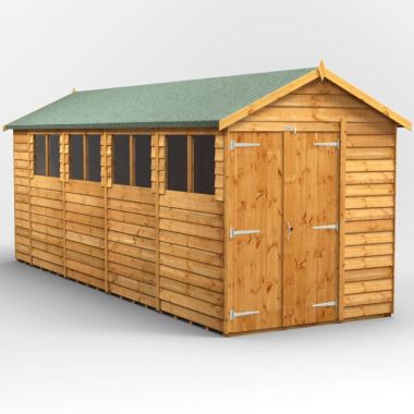 18x6 Overlap Apex Double Door EZI Shed