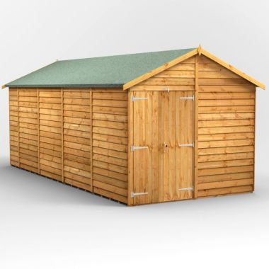 18x8 Overlap Windowless Apex Double Door EZI Shed