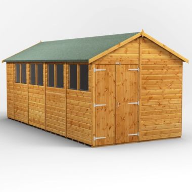 18x8 Apex Double Door EZI Shed