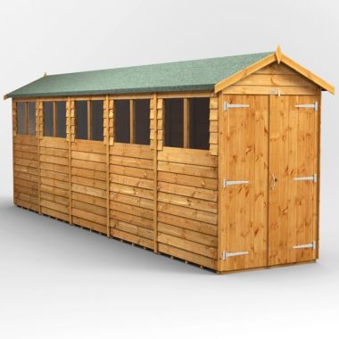 20x4 Overlap Apex Double Door EZI Shed