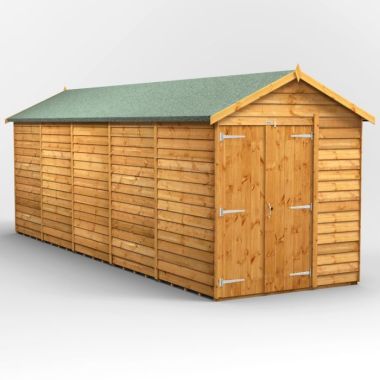 20x6 Overlap Windowless Apex Double Door EZI Shed