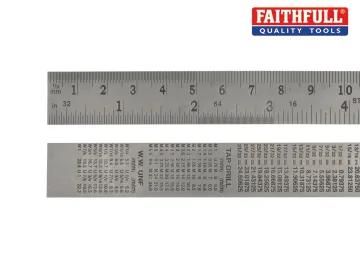 Steel Rule 300mm / 12in x 25mm