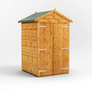 4x4 Windowless Apex Double Door EZI Shed