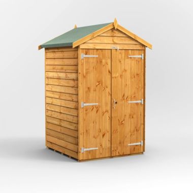 4x4 Overlap Windowless Apex Double Door EZI Shed