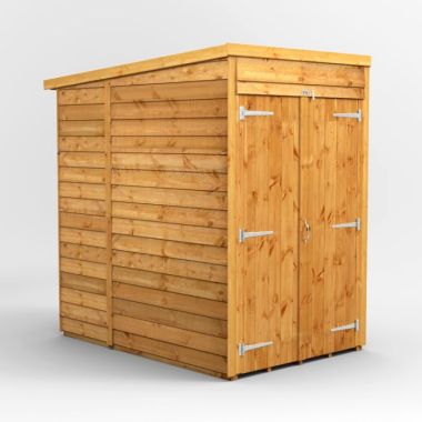 4x6 Overlap Windowless Pent Double Door EZI Shed