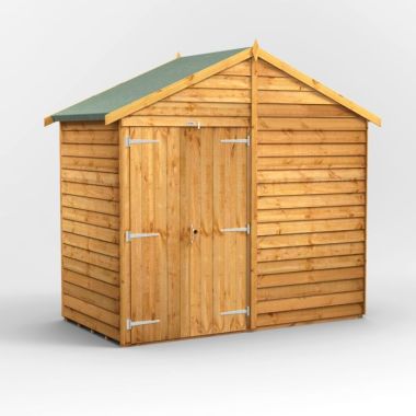4x8 Overlap Windowless Apex Double Door EZI Shed