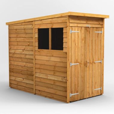 4x8 Overlap Pent Double Door EZI Shed