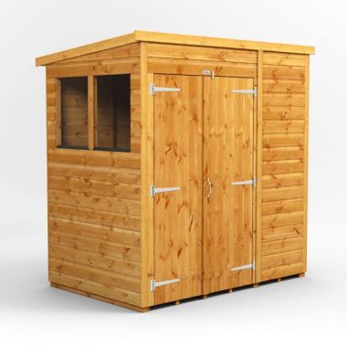 6x4 Pent Double Door EZI Shed