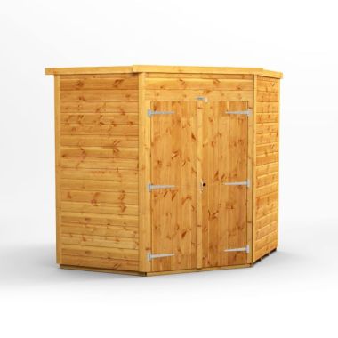 6x6 Windowless Corner Double Door EZI Shed
