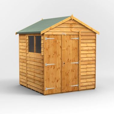 6x6 Overlap Apex Double Door EZI Shed