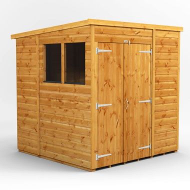 6x6 Pent Double Door EZI Shed