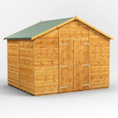 8x10 Windowless Apex Double Door EZI Shed