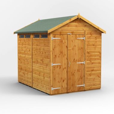 8x6 Apex Security Double Door EZI Shed