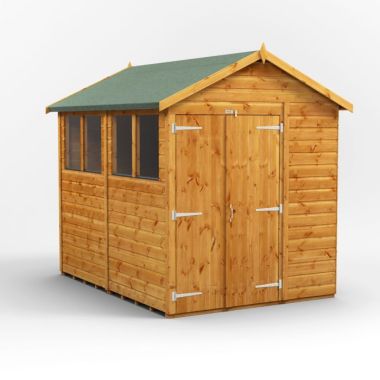 8x6 Apex Double Door EZI Shed