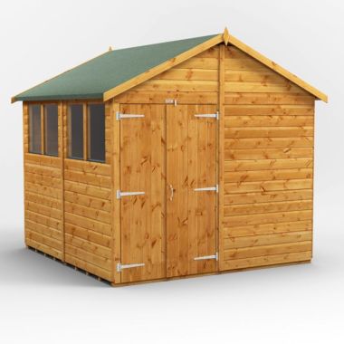 8x8 Apex Double Door EZI Shed