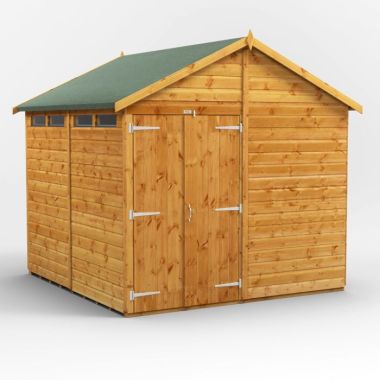 8x8 Apex Security Double Door EZI Shed