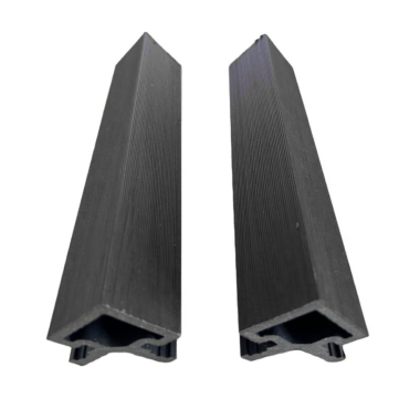 Slatted Composite Cladding Wall Panel Corner Trim - Anthracite Grey - 3m