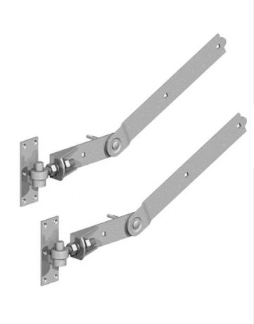 Curved Rail Adjustable Band & Hooks Hinges