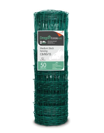 Green Estate Wire Stock Fencing C8/80/15