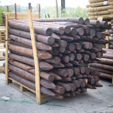 Creosote Peeled Posts