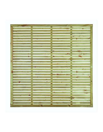 KDM Slatted Euro Garden Fence Panel