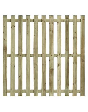 Straight Top Paling (75mm Gaps)