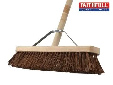 Stiff Bassine Broom 450mm (18in) + Handle & Stay