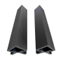 Slatted Composite Cladding Wall Panel Corner Trim - Anthracite Grey - 3m thumbnail