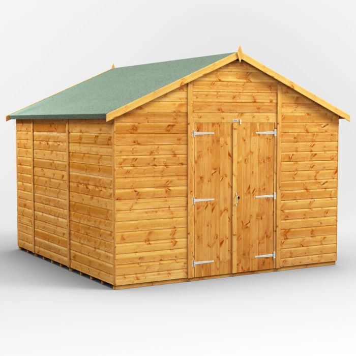 10x10 Windowless Apex Double Door EZI Shed