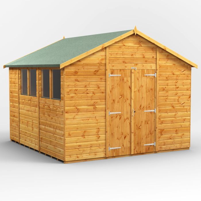 10x10 Apex Double Door EZI Shed