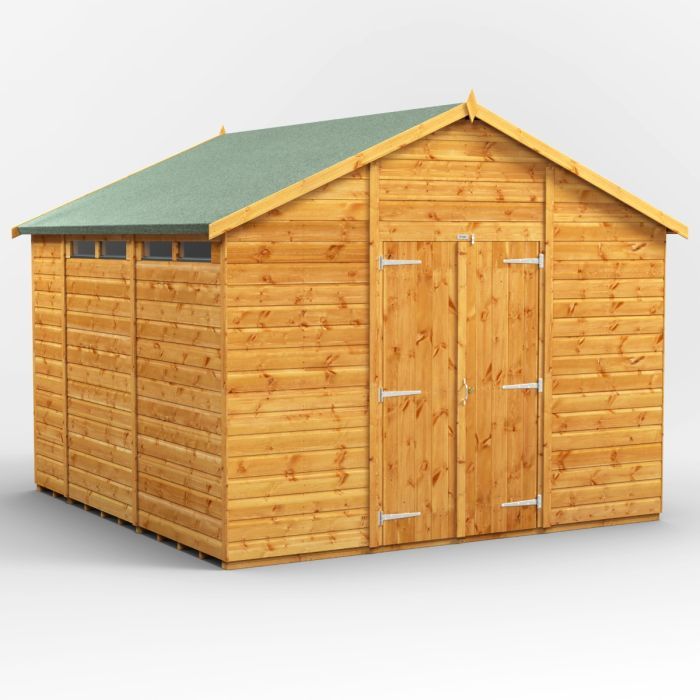 10x10 Apex Security Double Door EZI Shed