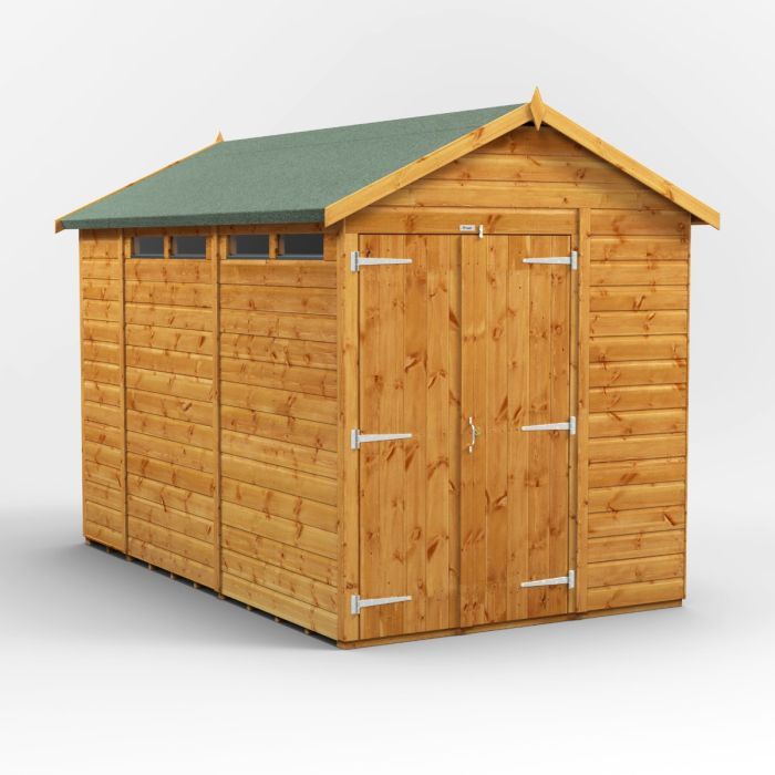 10x6 Apex Security Double Door EZI Shed