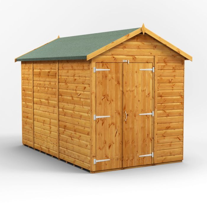 10x6 Windowless Apex Double Door EZI Shed