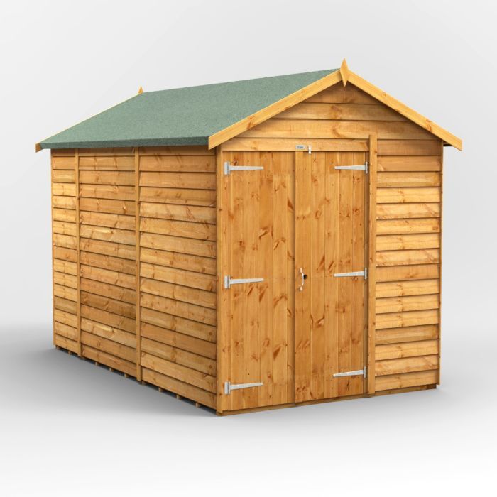 10x6 Overlap Windowless Apex Double Door EZI Shed