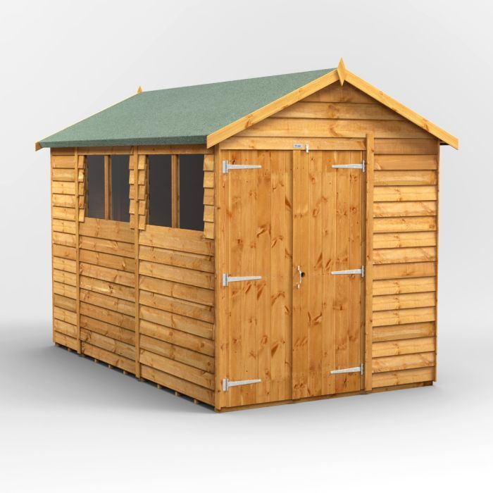 10x6 Overlap Apex Double Door EZI Shed